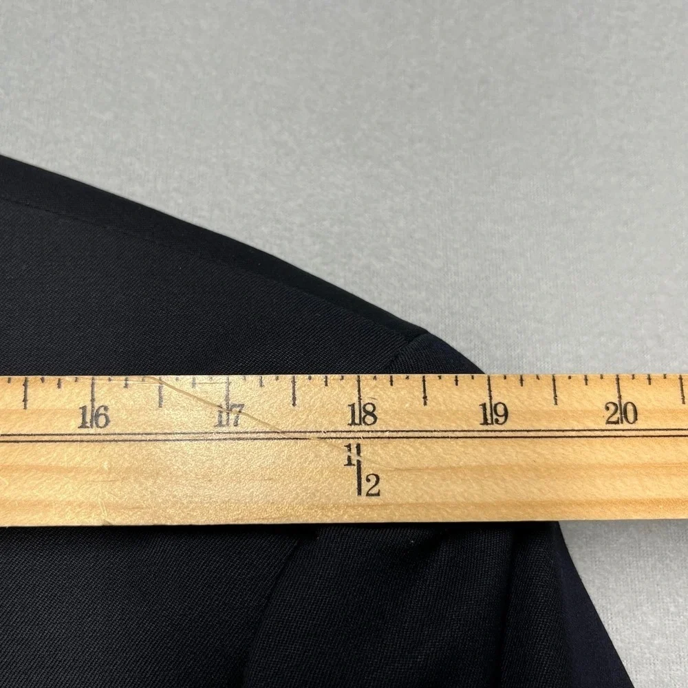 Ralph Lauren Blazer Men 42R Gold Button Sport Coat Suit Jacket Wool‎ NavyBlue